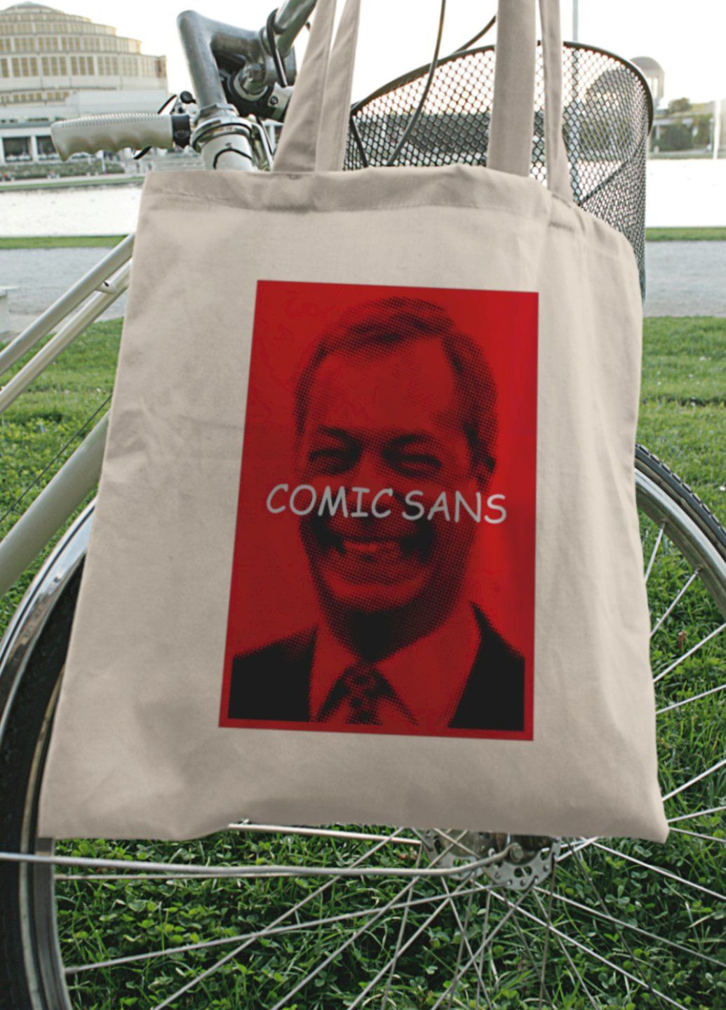 Эко-сумка шопер Ctrl+ натуральный "Comic sans" Ctrl+ (303772960)