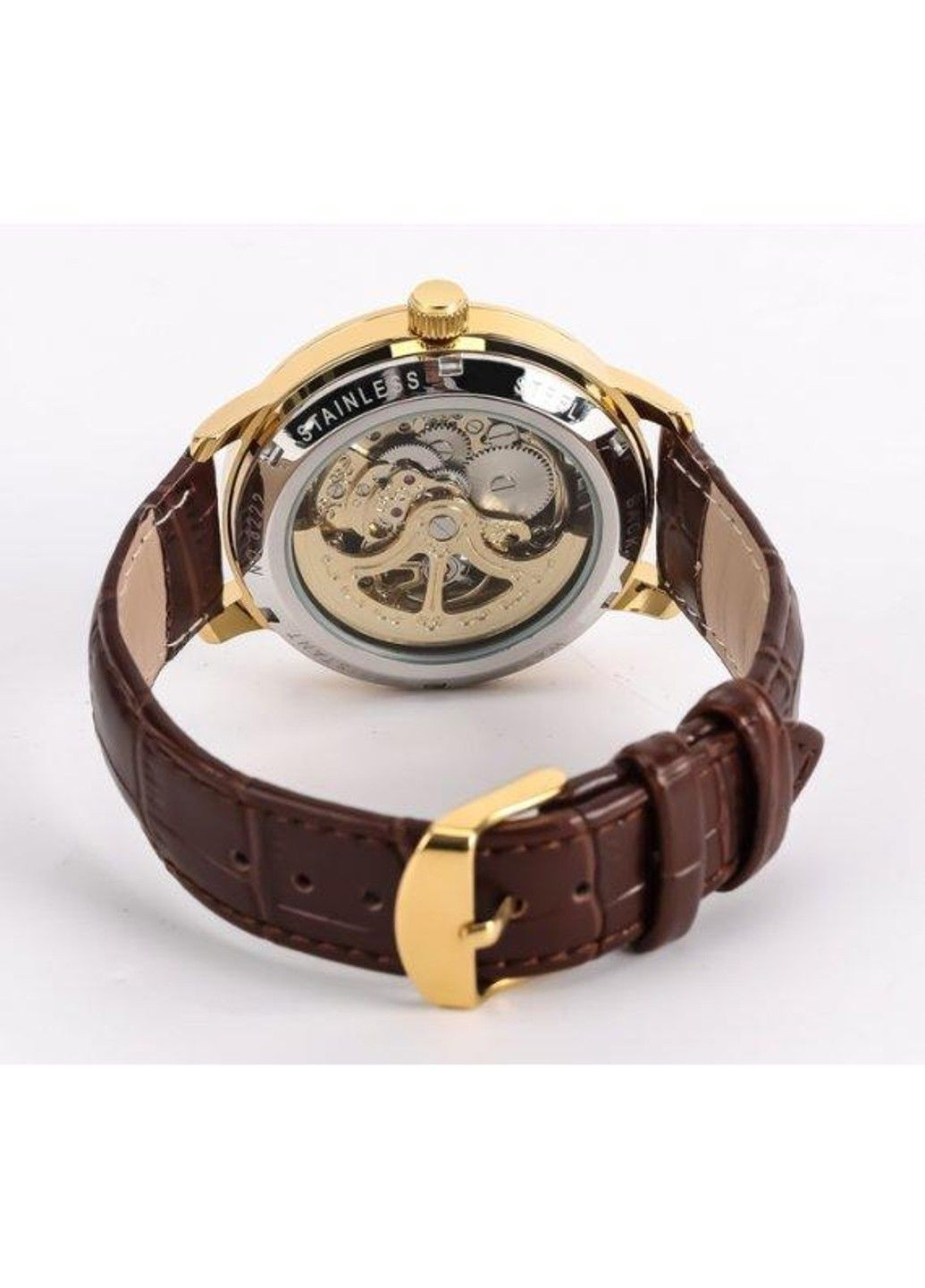 Мужские наручные часы Skeleton UA (Коричневые) Besta (314483035)