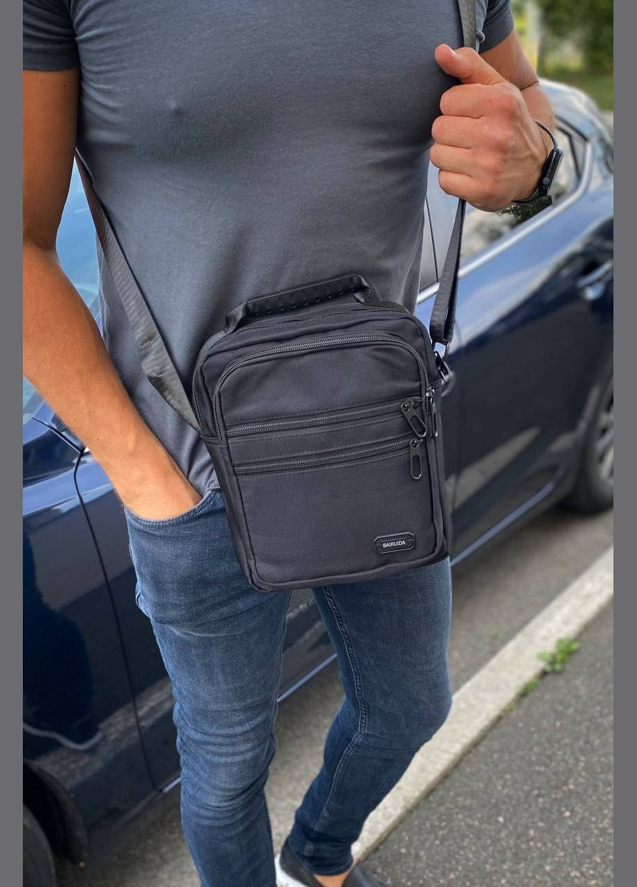 Сумка через плечо барсетка мужская черная мессенджер City ST Jingpin (302316657)