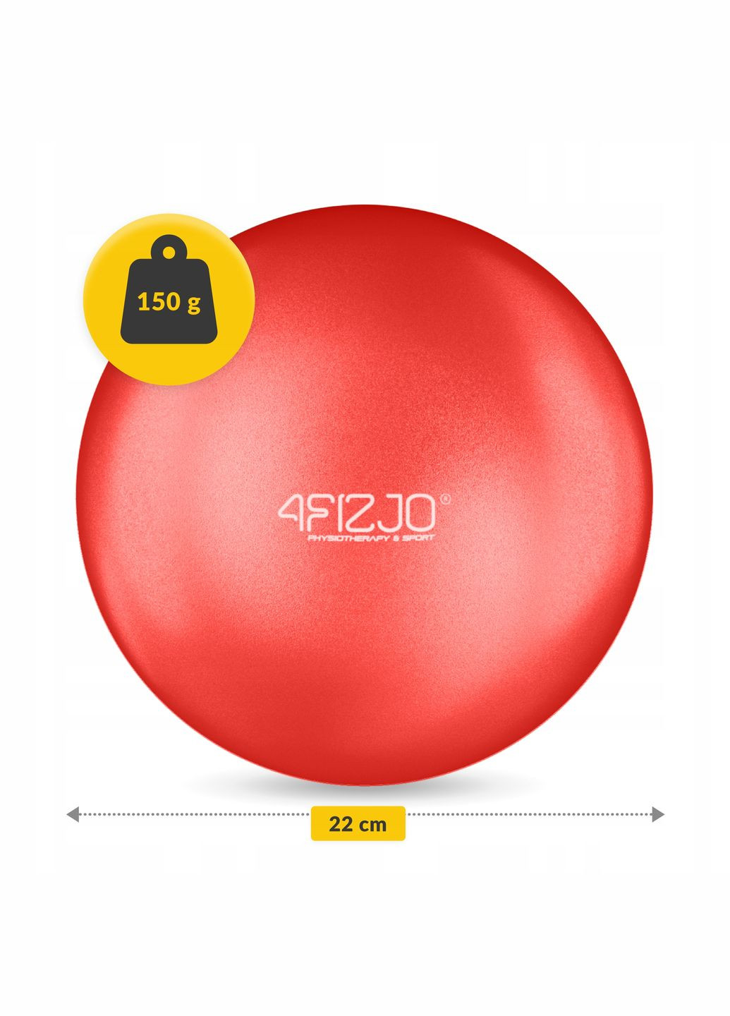 Мяч для гимнастики 22 см P-5907739310538 Red 4FIZJO (347317453)