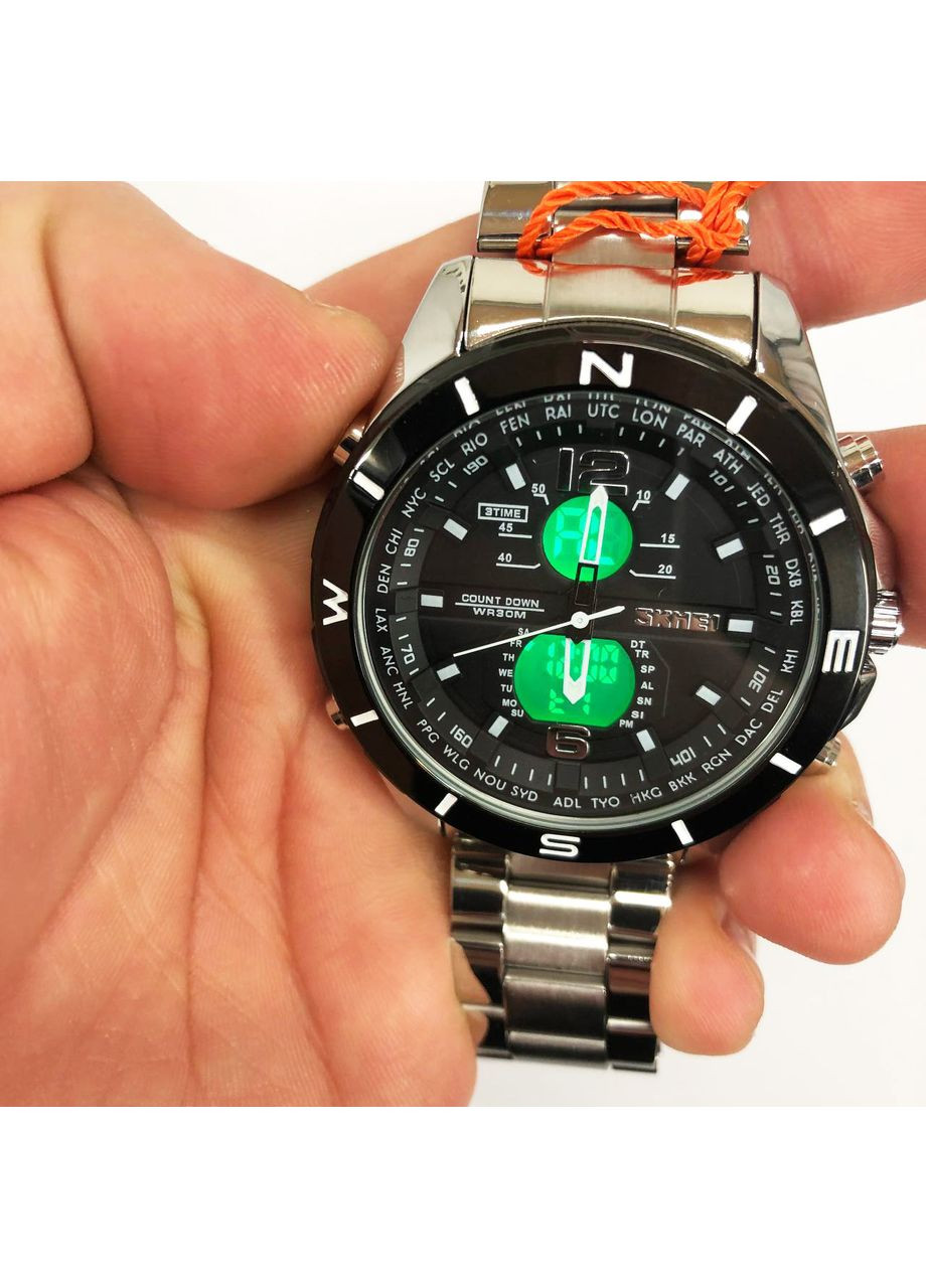 Тактические часы для ВСУ 1670SIWT, Часы наручные DJ-302 электронные тактические Skmei (352770700)