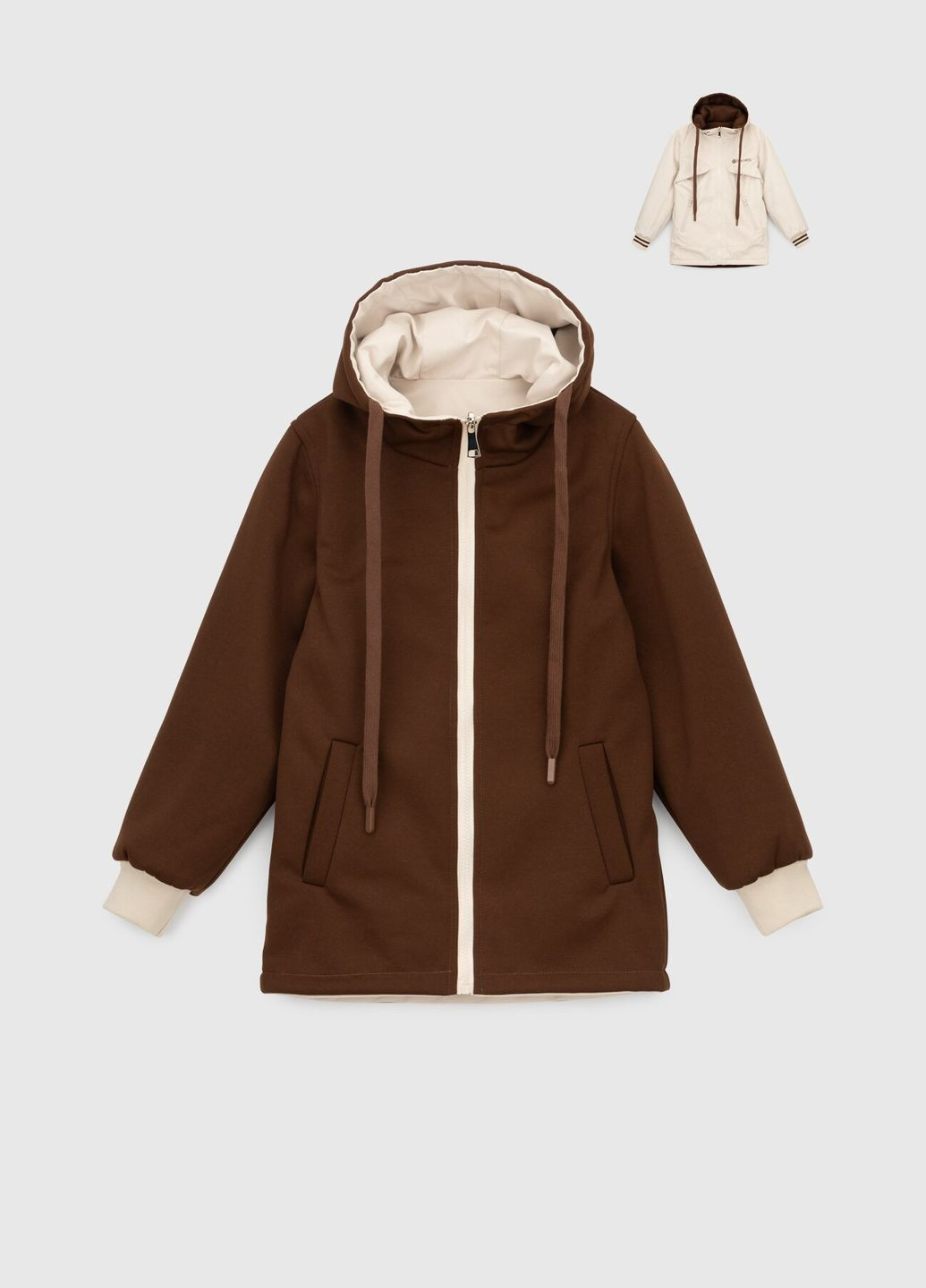 Бежева демісезонна куртка для хлопчика 23-70 140 см (2000990284945d) shop (2000990284945) No Brand