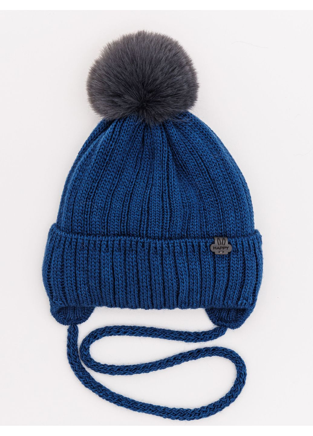 Шапка для хлопчика Кролик K158 42-44 см. Джинс-меланж Alex K158-22 (364302341)