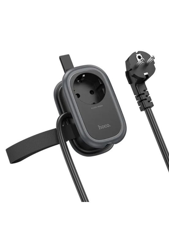 Мережевий фільтр NS7 Sharp 1 position(PD20W/1C2A) desktop socket(EU) Чорний Hoco (368591366)