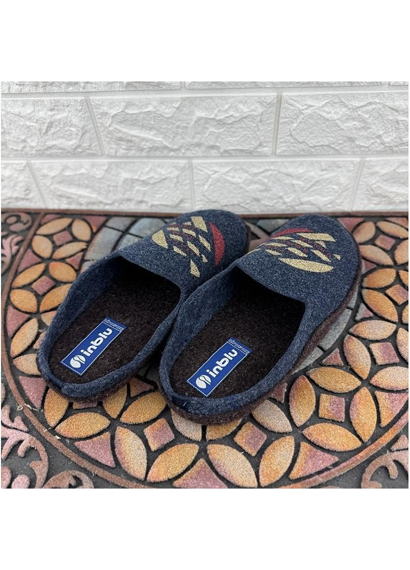 Чоловічі кімнатні тапочки VS-00CN-2F Коричнево-сині Inblu (339604817)