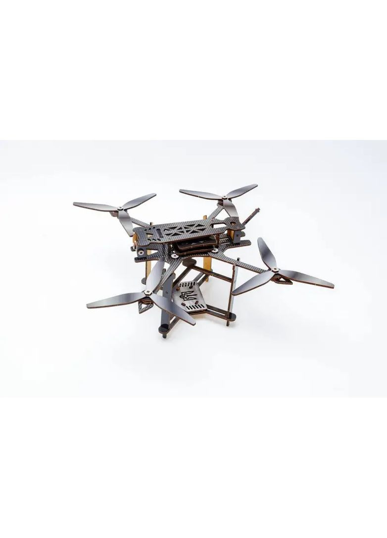 Деревянный конструктор Дрон FPV из HDF 3D конструктор 95 деталей в ассортименте Puz-00923 PuzzleOK Дер9023 (370651463)