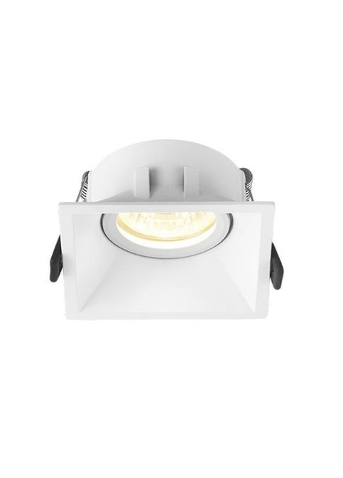 Светильник точечный под лампу GU10 врезной Квадрат Белый (VL-SPF09S-W) Videx під лампу GU10 врізний Квадрат Білий (354227547)