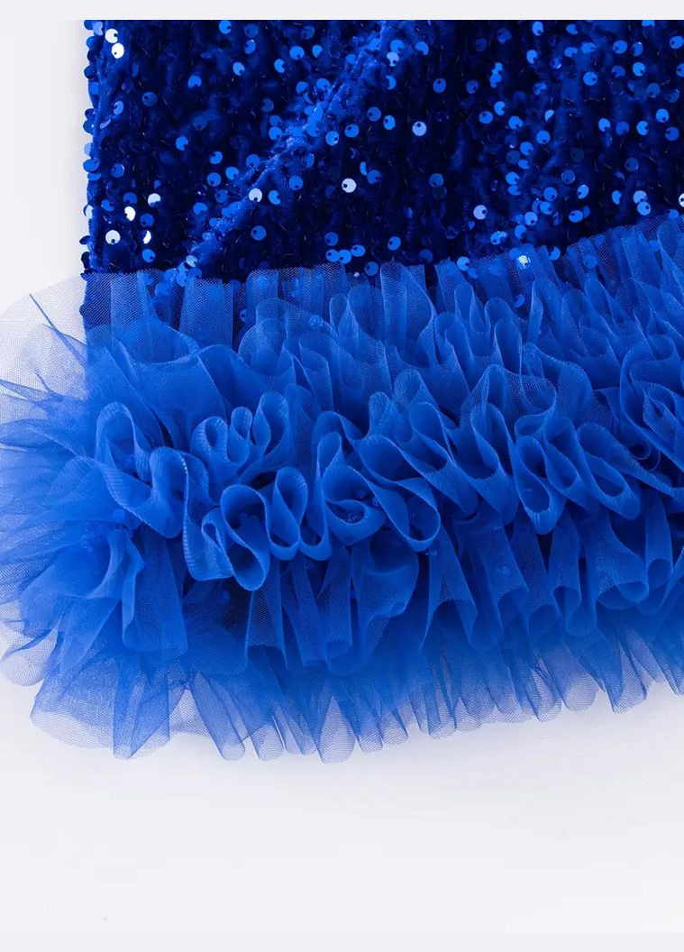 Синее детское платье магия с молниями синее Крихітка Jam (316658808)