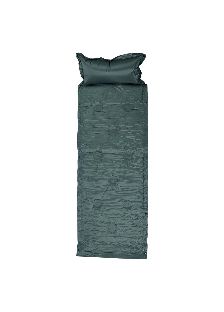 Матрац у намет надувний 175х60х2 см матрац похідний туристичний з підголівником Зелений SJ-0028-1GR LUGI (370439209)