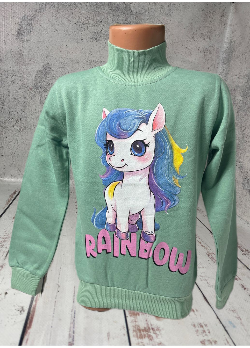 Гольф водолазка дитяча на дівчинку Зелений (1226) CITCIT (368895960)