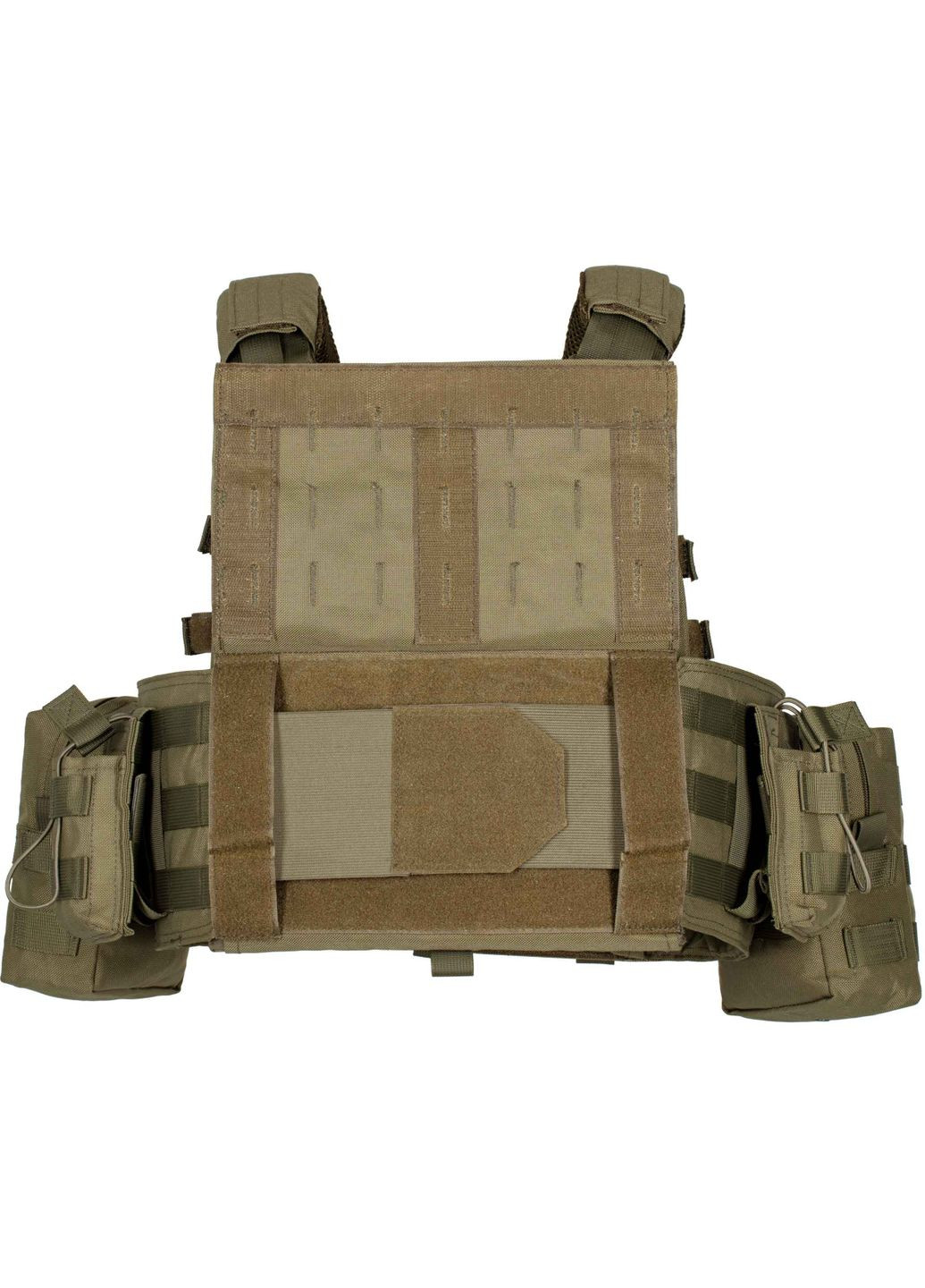 Плитоноска 2Е Тип 1 с карманами для боковой защиты и итогами Молле зеленая (MILPLACARR1-OG) 2E (362731931)