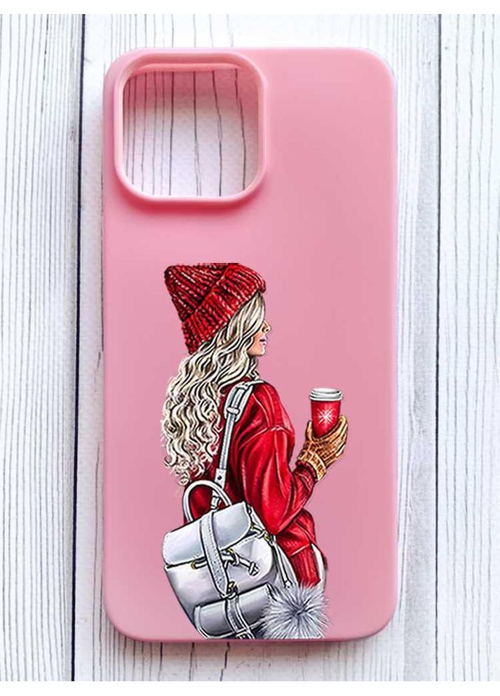 Матовый чехол на iPhone 16 Pro Max Девушка с рюкзаком (принт 9) Creative (356125985)