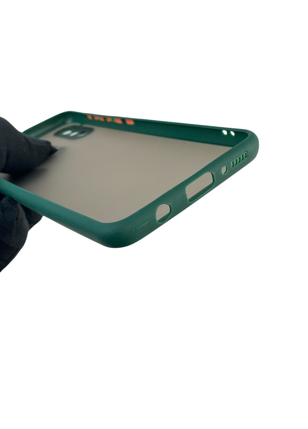 Чехол для телефона Galaxy A20 (SM-A205F) с высокими бортами защитой камеры самсунг а20 темно-зеленый Samsung (366389328)