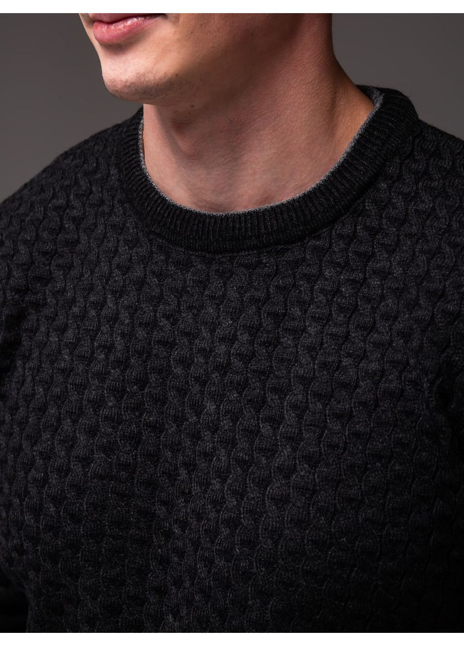 Черный мужской черный свитер No Brand