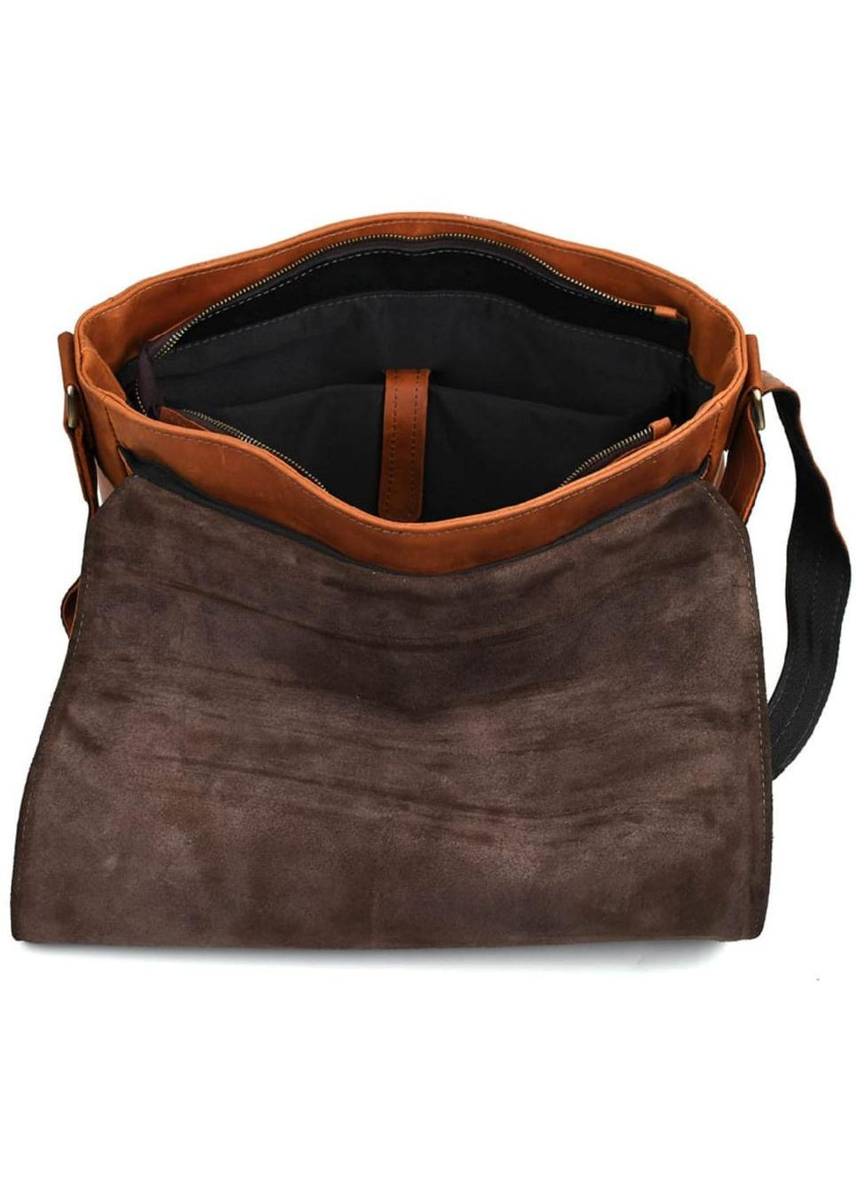 Сумка крос-боді через плече для документів та для телефону чоловіча з натуральної шкіри Коричневий 37293 TARWA (353690200)