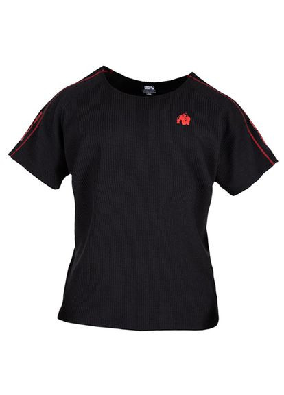 Комбінована футболка buffalo old school workout чорно-червоний, (06369327) Gorilla Wear