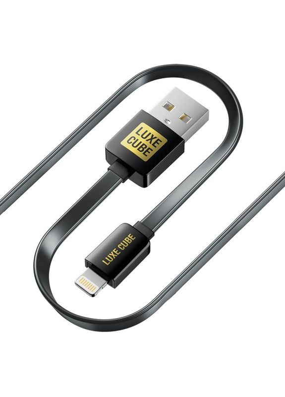 Кабель Flat USB - Lightning (M/M), 1 м, (2231252964019) Luxe Cube (336952650)