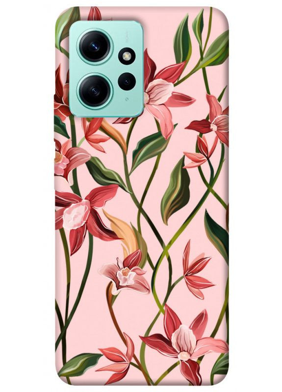 Чехол с принтом для Xiaomi Redmi Note 12 4G / для Ксяоми, сяоми, ксиоми редми ноте 12 Floral motifs No Brand (339676872)