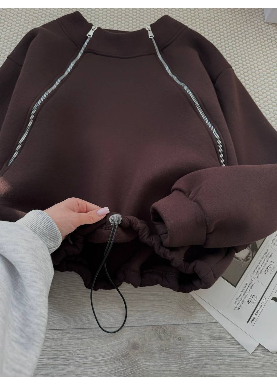 Худые 782 теплый и объемный, турецкая тринитка на флисе, с рабочими змейками Україна (368544176)