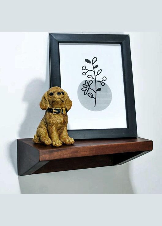 Полка для ванной из дерева Барлебен 1 капучино (ВНП-113109) No Brand (328091358)