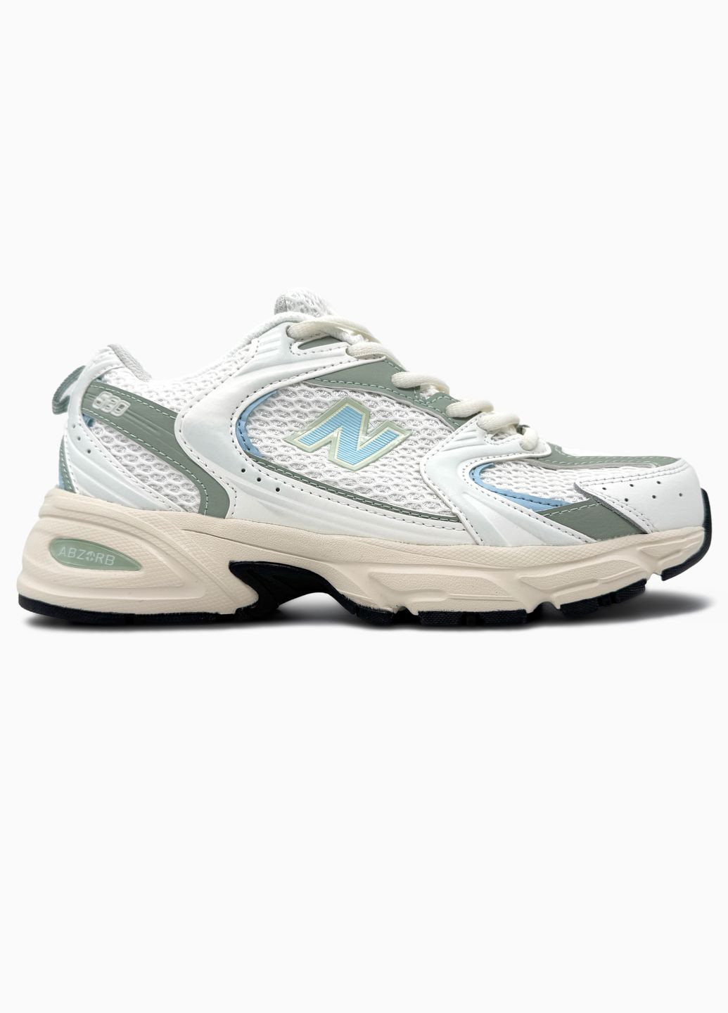 Кроссовки женские New Balance 530 Beige Mint | Нью Беланс 530 бежевые No Brand бежевые демисезоны (342059651)