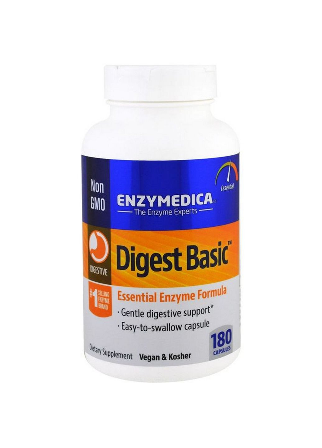 Натуральная добавка Digest Basic, 180 капсул Enzymedica (293420003)