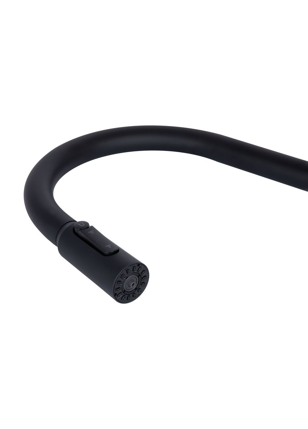 Змішувач для кухні Rozcesti з висувним виливом з підключенням для питної води QTROZ366BLM45940 Black Matt Qtap (322069711)