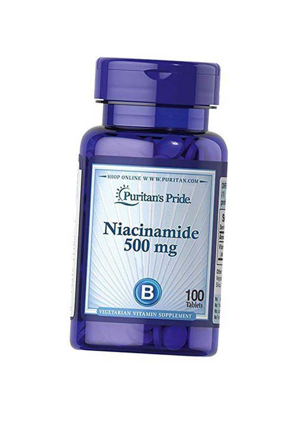 Ніацинамід Niacinamide 500 100таб Puritans Pride (293516034)