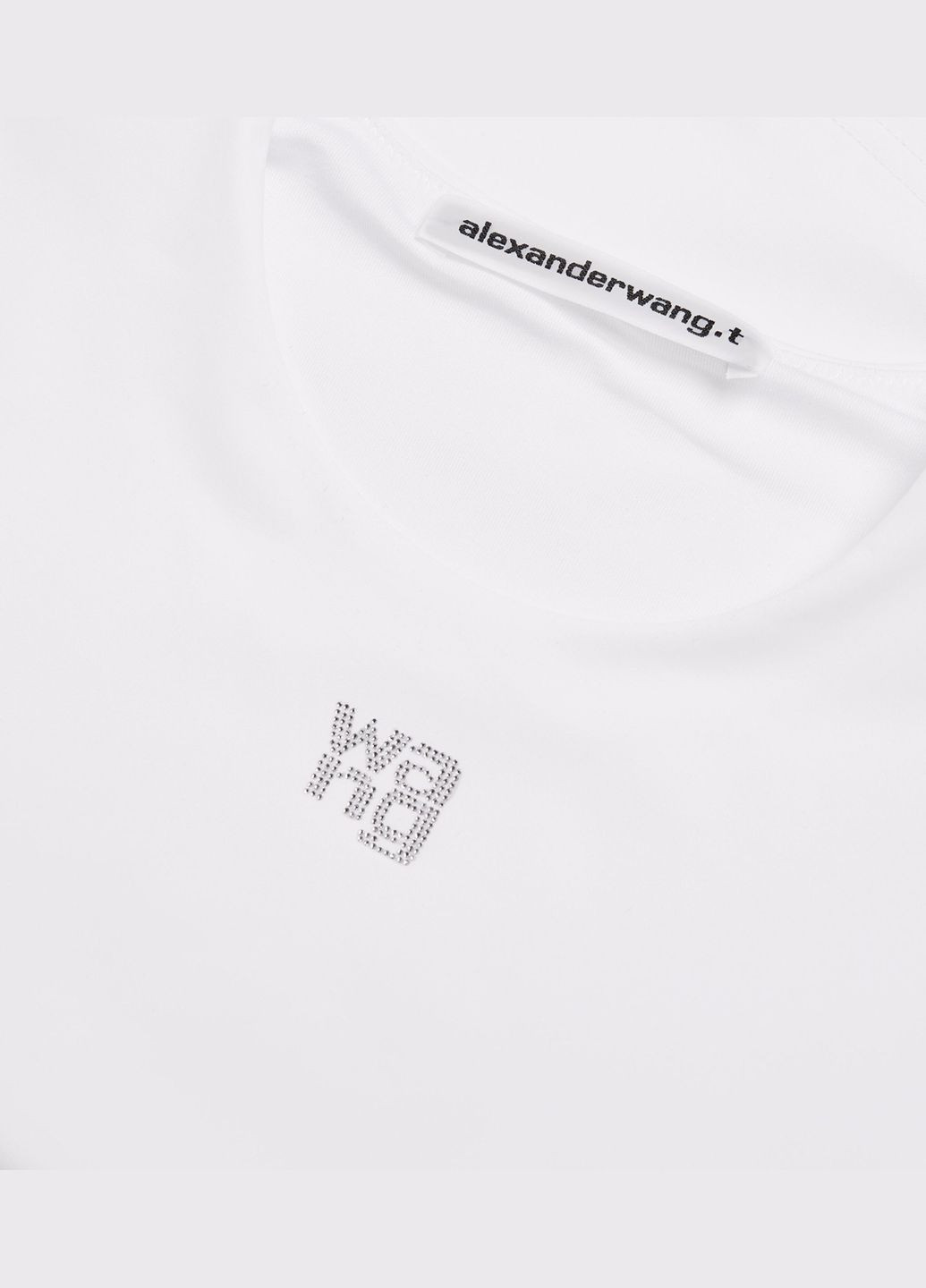 Белая всесезон женская футболка alexander wang размер s белый с коротким рукавом No Brand