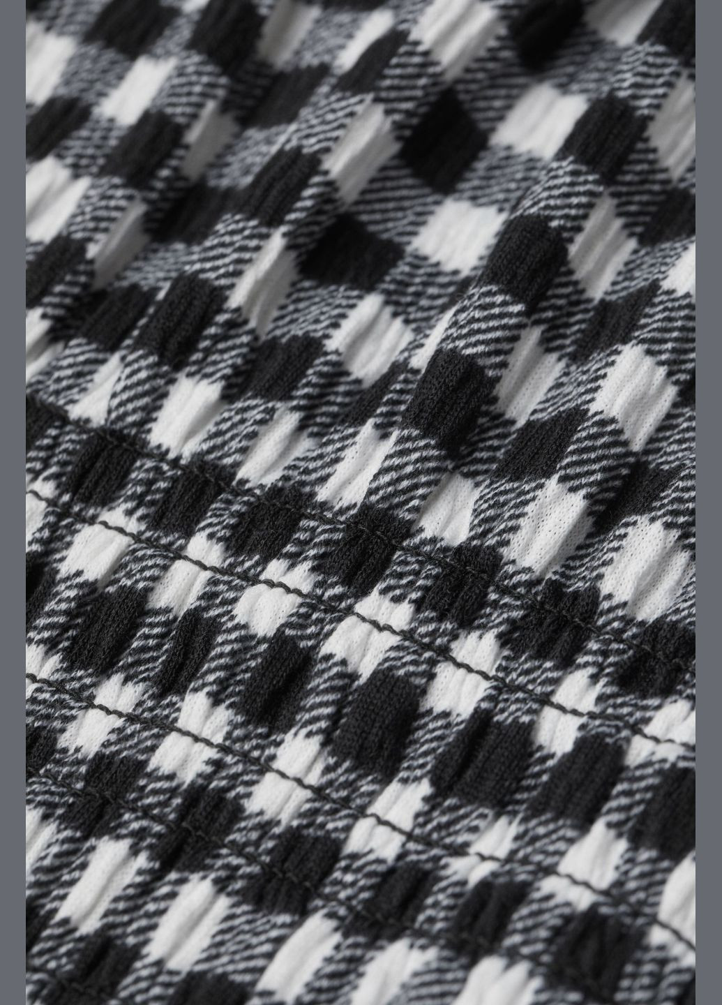 Черное повседневный платье H&M в клетку