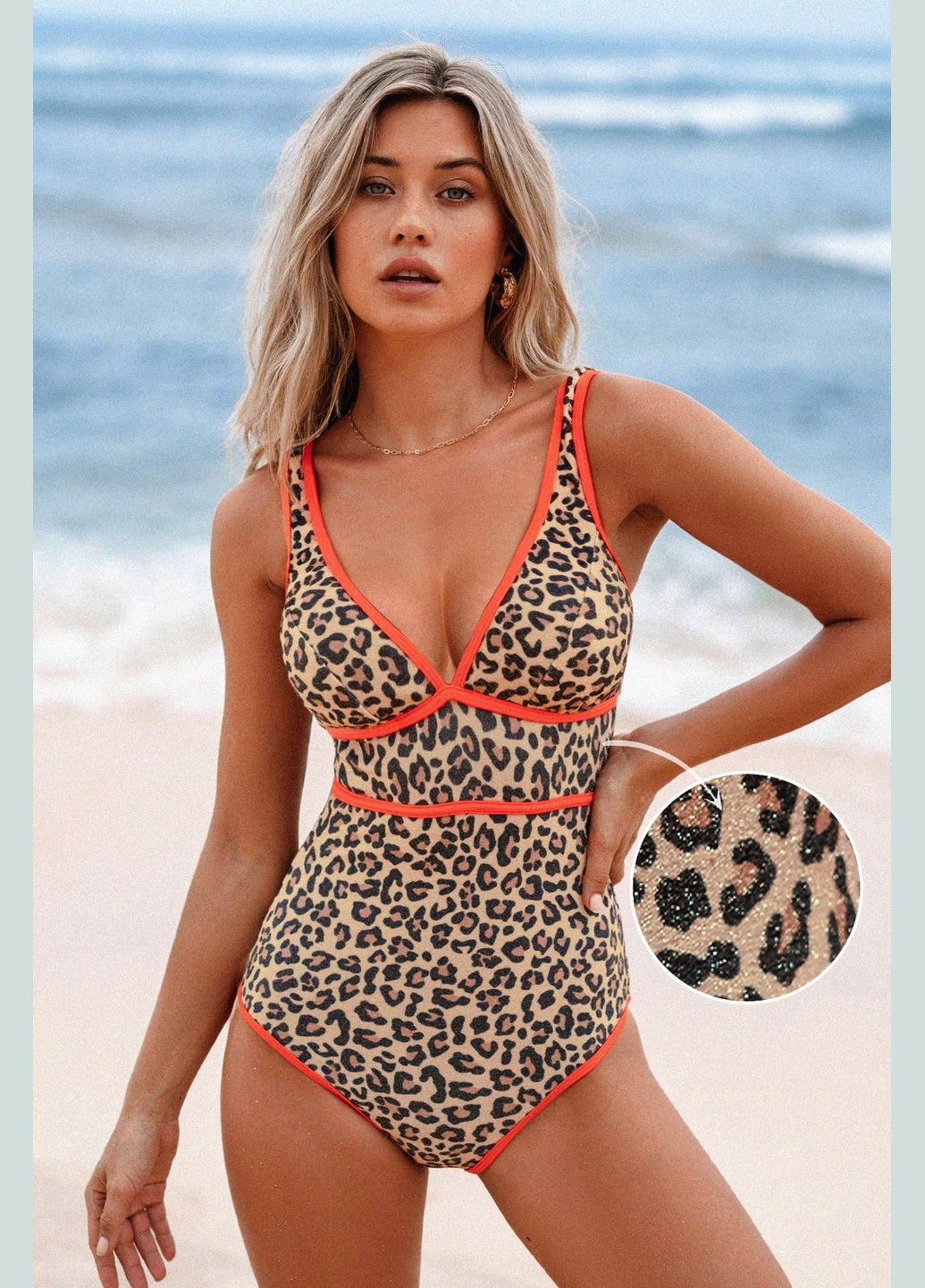 Бежевый летний купальник CUPSHE