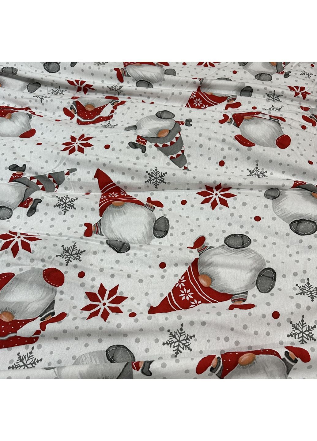 Зимова постільна білизна фланель (байка) євро розмір білого кольору - м'якість, тепло та новорічний настрій! No Brand (367912393)