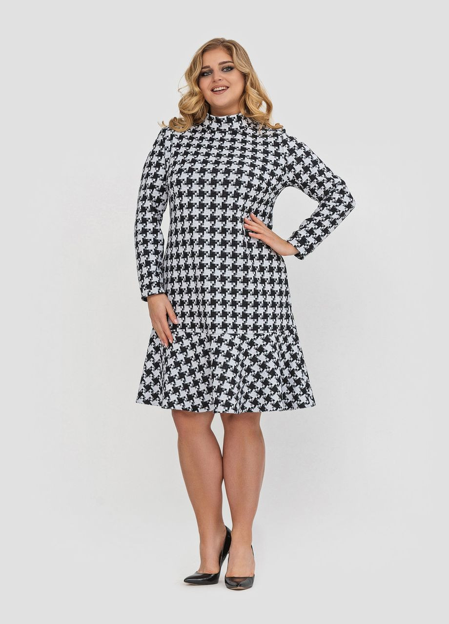 Білий вечірня сукня ніно чорно-біла 0351 Vlavi