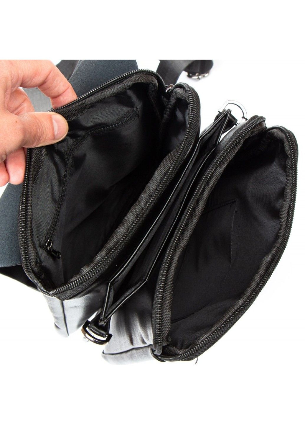 Мужская сумка через плечо из кожзама 524-3 black Dr. Bond (291682859)