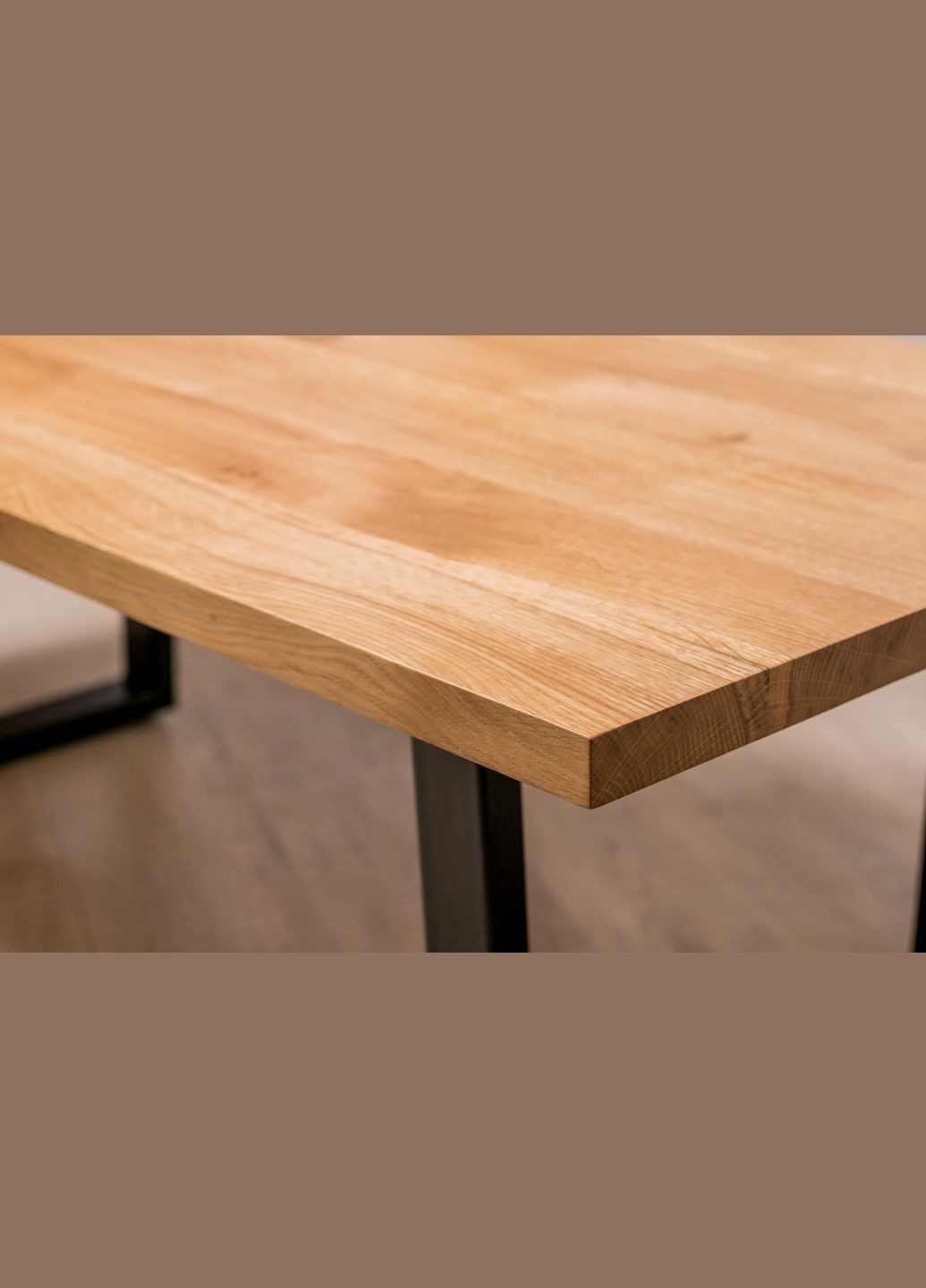 Кофейный стол с прямоугольными краями M (дуб) Дубовый стол в гостиную EcoWalnut (294342579)