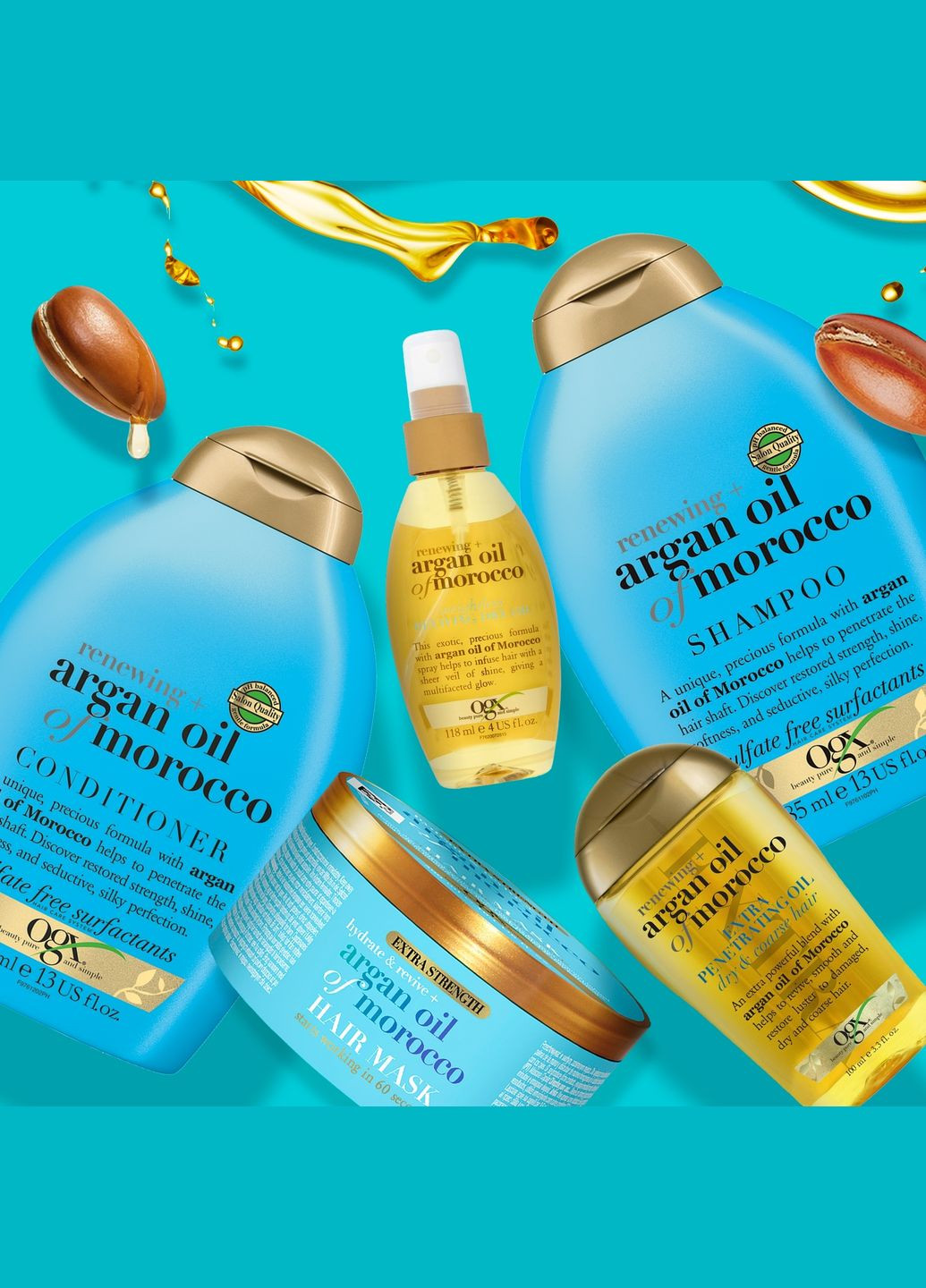 Маска для волосся Argan oil of Morocco, живильна, 300 мл OGX (328396993)