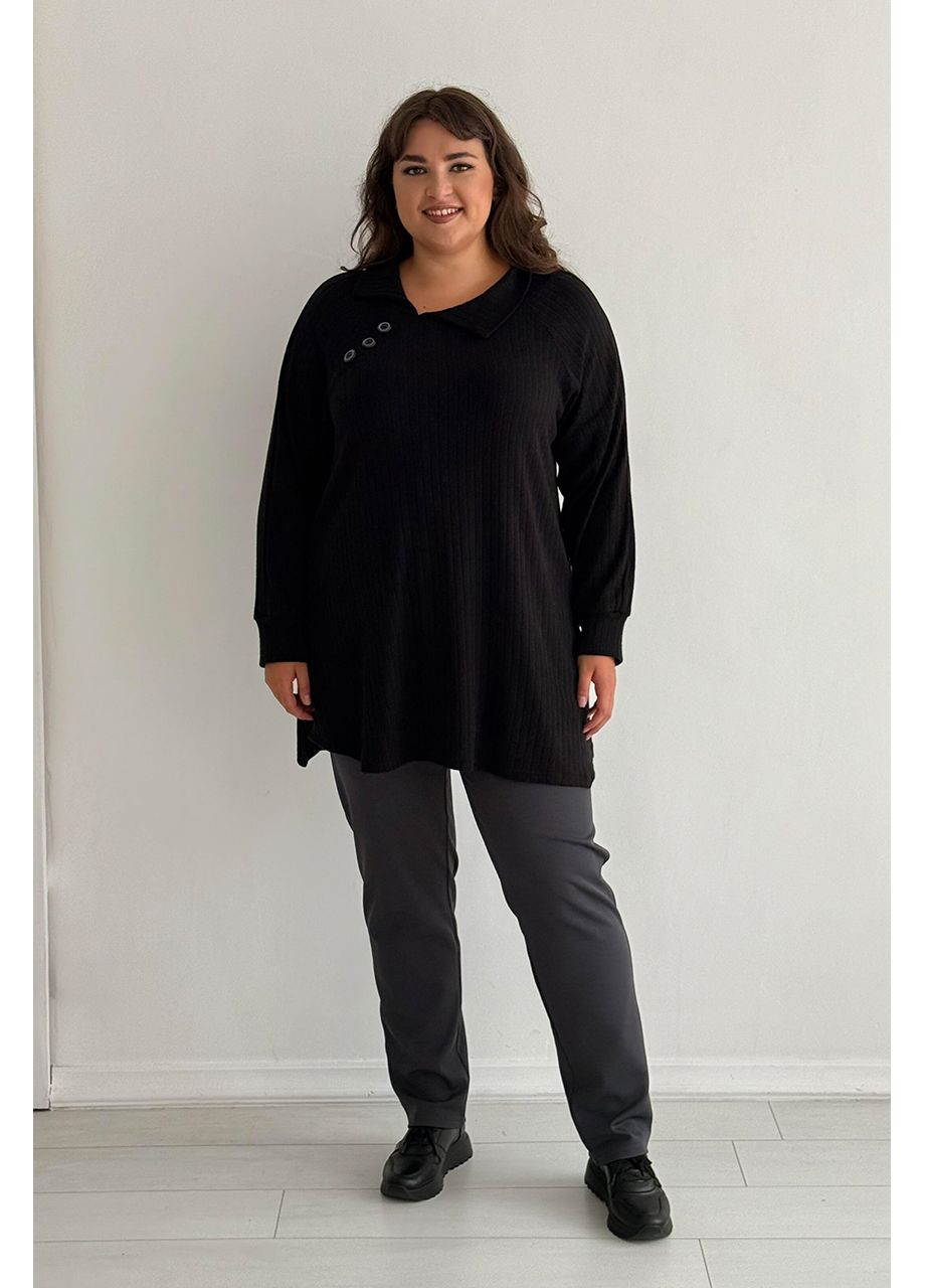 Туника батал осень\весна мягкая ткань длинный рукав No Brand 1271-1 (351586450)