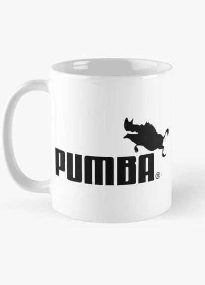 Чашка керамическая кружка с принтом Pumba Пумба Белая 330 мл Orca (317320133)