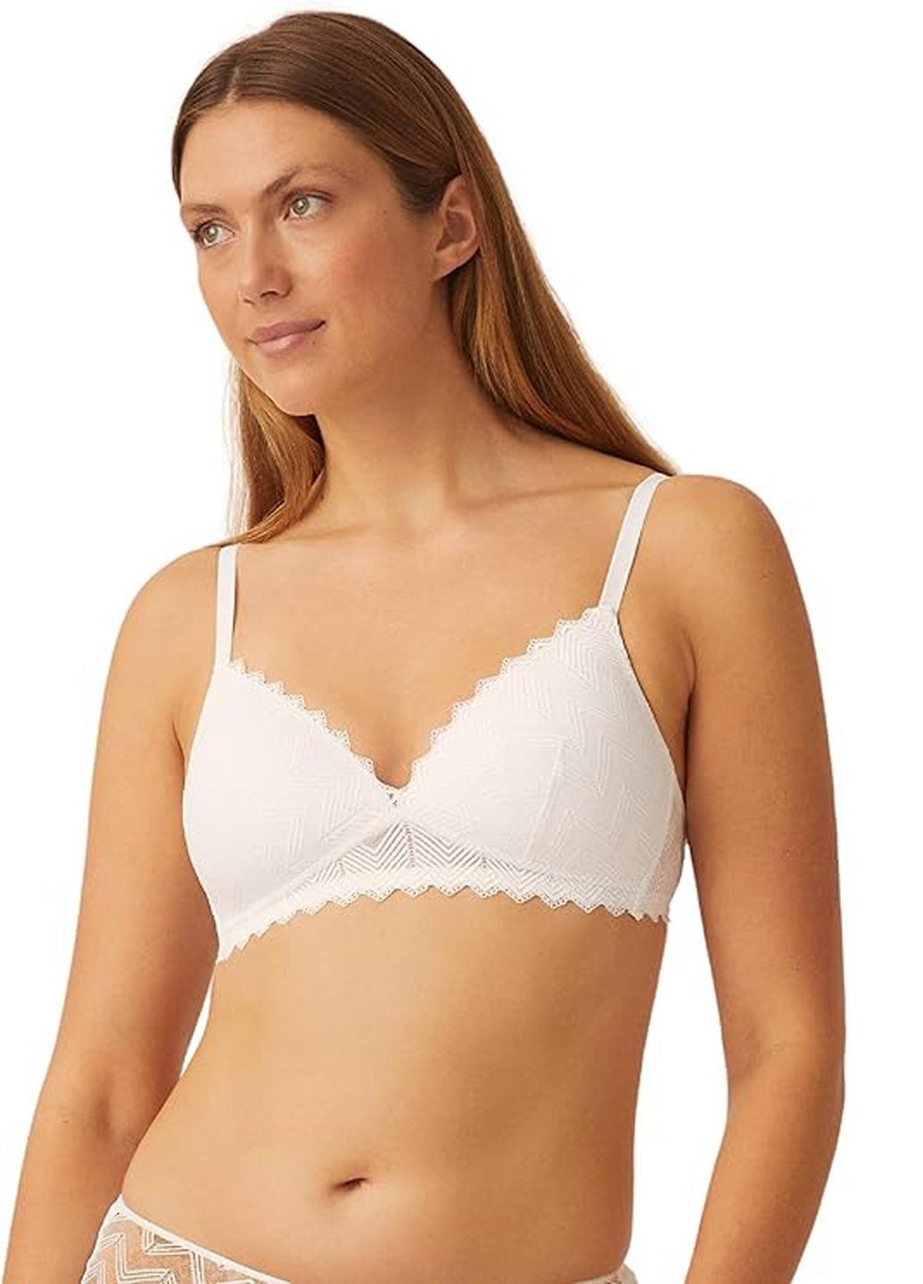 Белый бюстгальтер Naturana