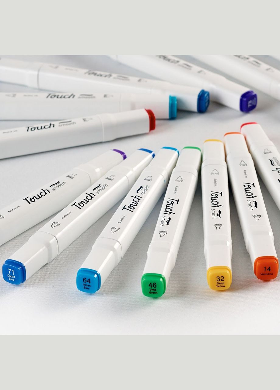 Маркеры 30 цветов! Набор качественных двусторонних маркеров для скетчинга на спиртовой основе! Touch (316685404)