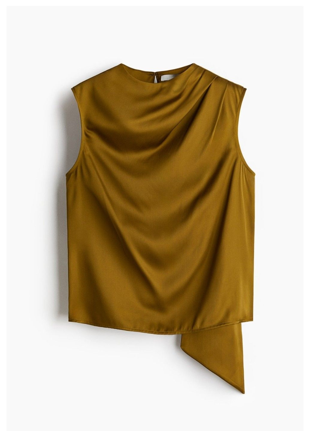 Жіноча атласна блуза Н&М (58540) XS Зелена H&M (361930767)