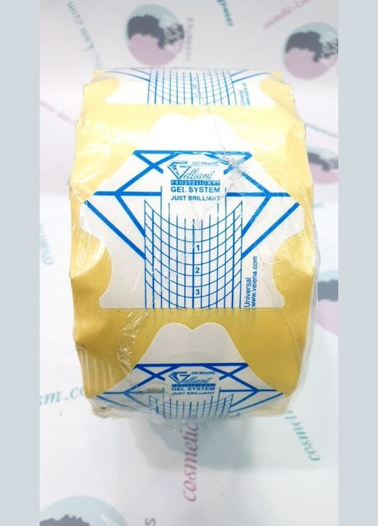 Форми Velena біло-сині 1000 штук – шаблони для нігтів GELLIANT універсальні. No Brand (299483931)