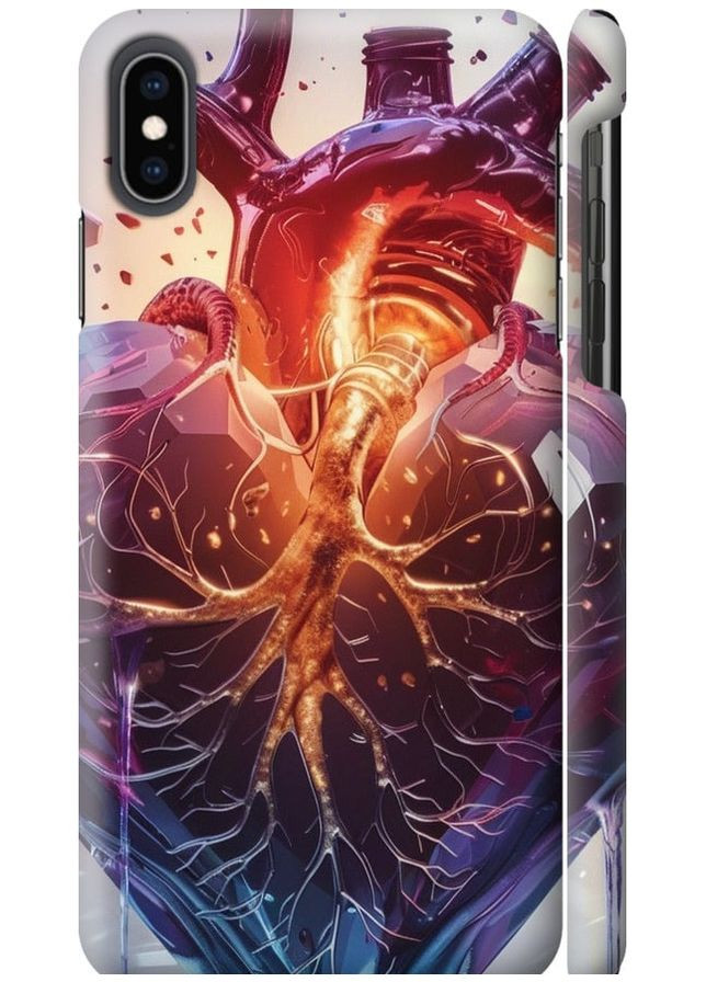 3D пластиковий глянцевий чохол 'Crystal Heart' для Endorphone Apple iPhone XS Max (286768610)