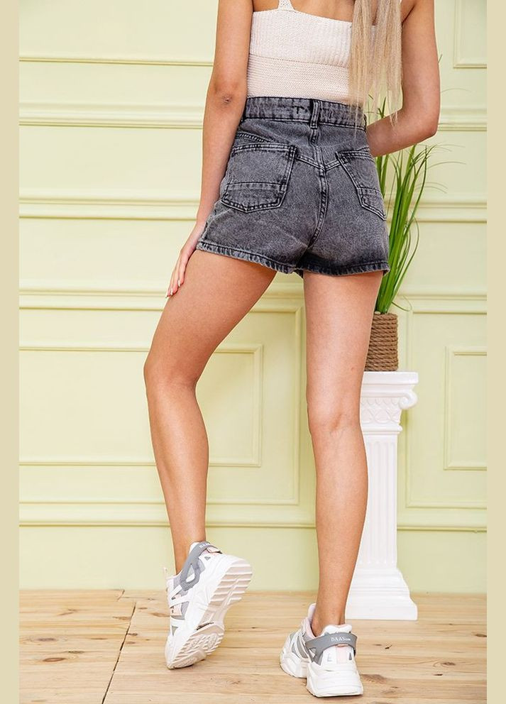 Жіночі шорти джинсові сірі однотонні розмір 40 (sku_164R3358) No Brand (322327702)
