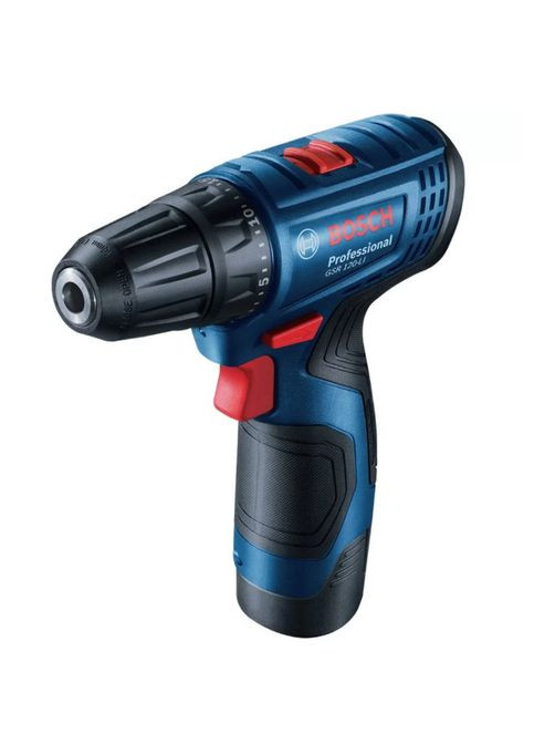 Акумуляторний дриль-шурупокрут GSR 120-LI (12В, 10 мм, 30 Нм, 2 Агод) + 2АКБ зарядний пристрій набір біт та сверде (25610) Bosch (329742788)