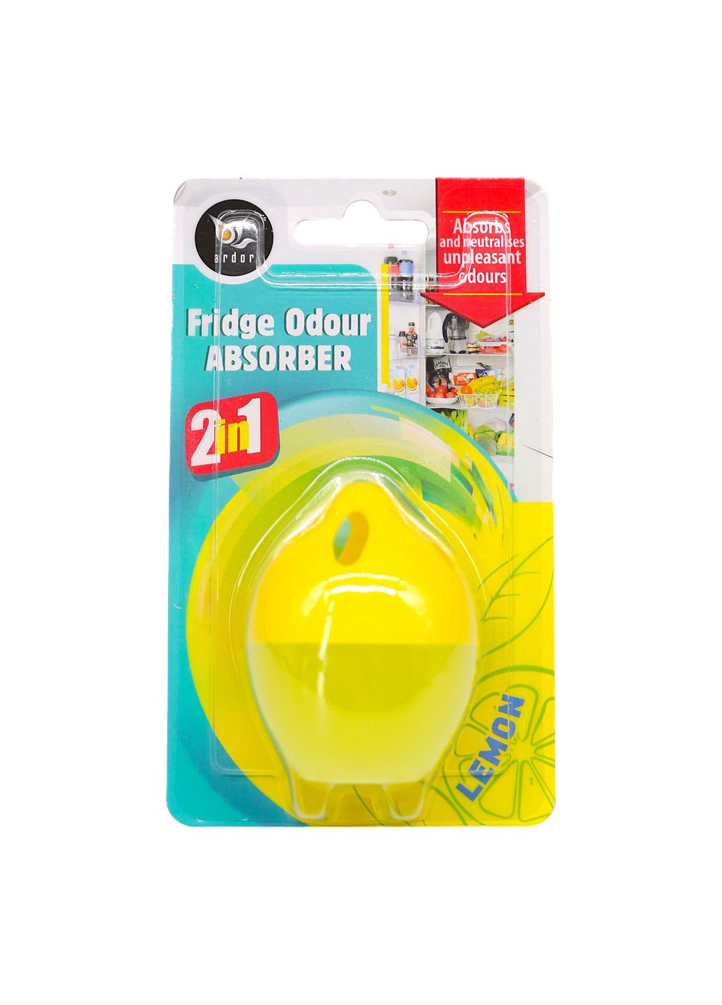 поглинач запаху в холодильник 2в1 "Лимон" 30 г Ardor (302506383)