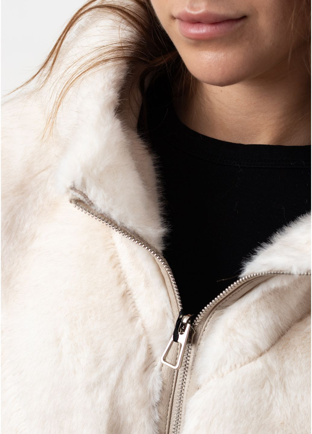 Молочный зимний Пуховик MissLynx