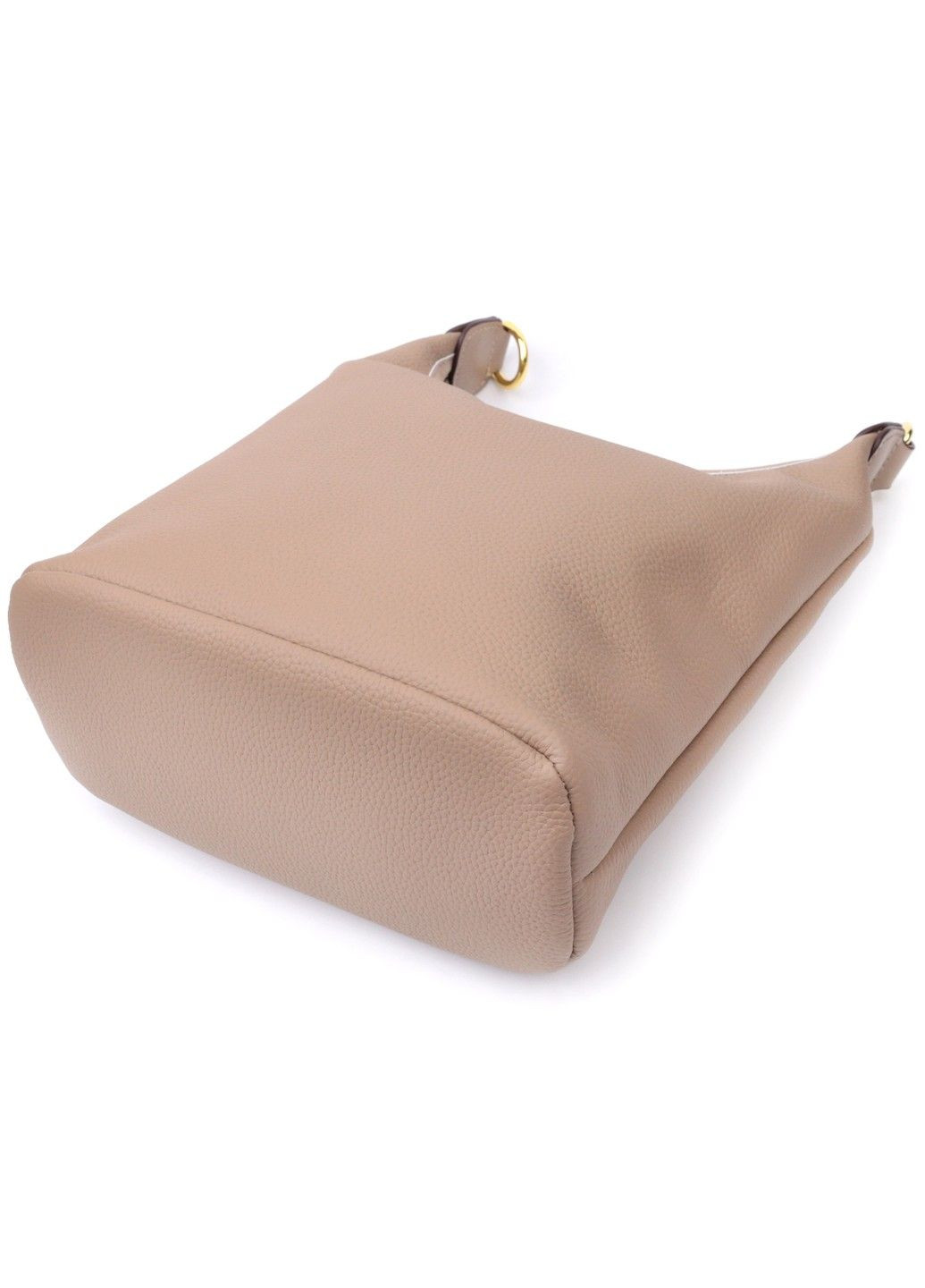 Женская сумка на плечо из натуральной кожи 22629 Бежевая Vintage (297993031)