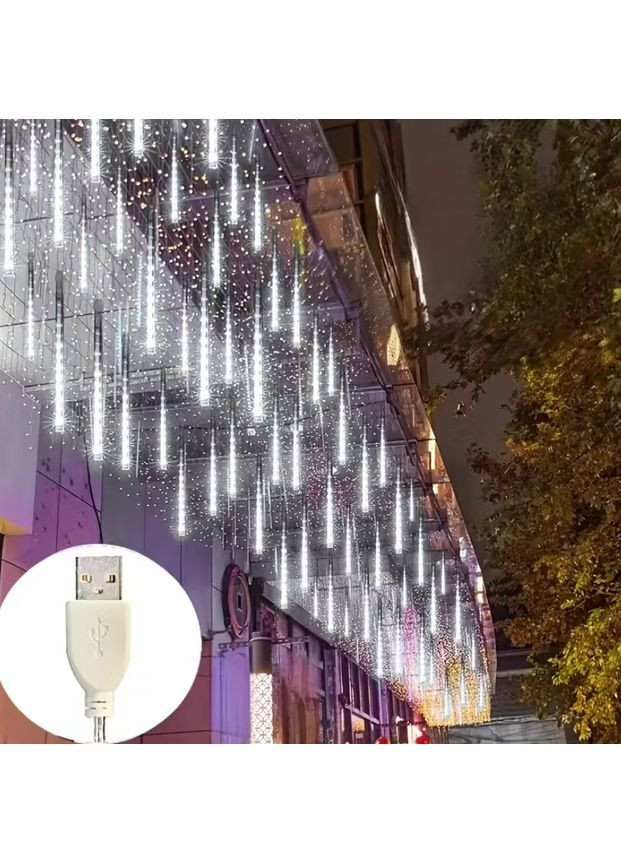 Гирлянда светодиодная Метеоритный дождь Тающая сосулька 8 шт 50 см от USB. No Brand (361866544)