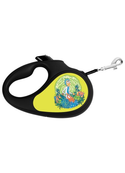 Повідок для собак R-leash "Рік та Морті 2" L до 50 кг 5 м чорний (8126-0281-01) WAUDOG R-leash &quot;Рік та Морті 2&quot; L до 50 кг 5 м чорний (366489113)